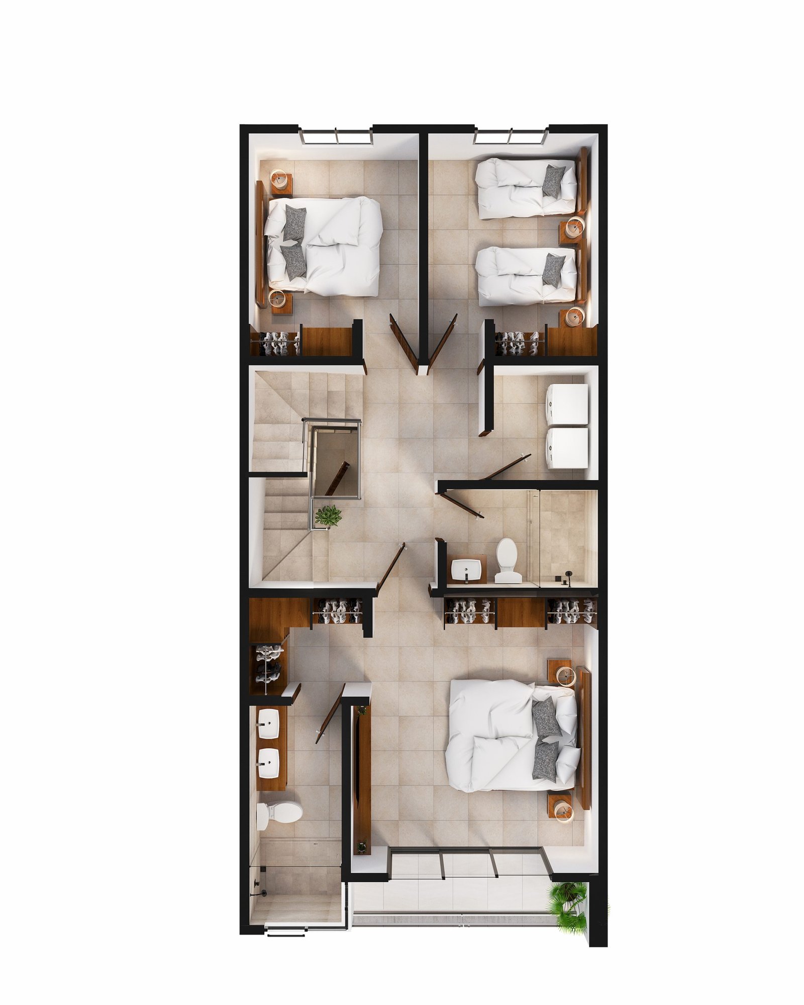 PLANTA ALTA TIPO con TERRAZA 1